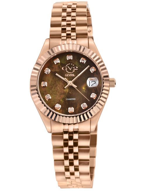 Gv2 Metallic Naples 12401 Dial Swiss Quartz Diamond Watch