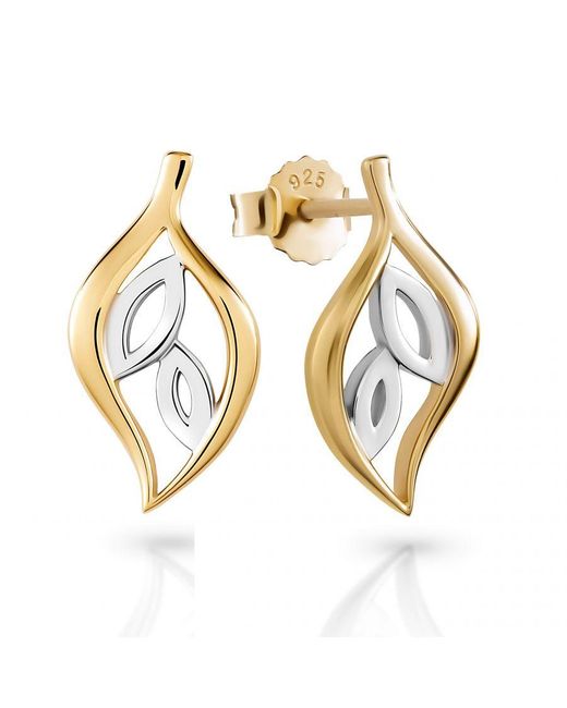 Orphelia Metallic 'Charlotte' 925 Sterling Set: Chain-Pendant + Earrings