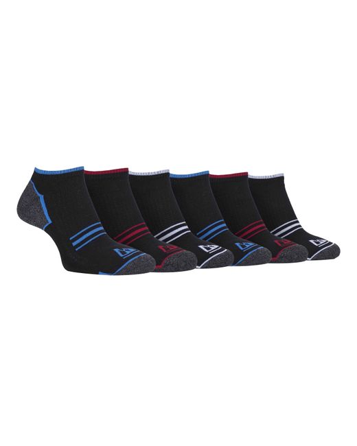 Storm Bloc Black 6 Pairs Breathable Cushioned Sole Running Low Cut Trainer Socks for men