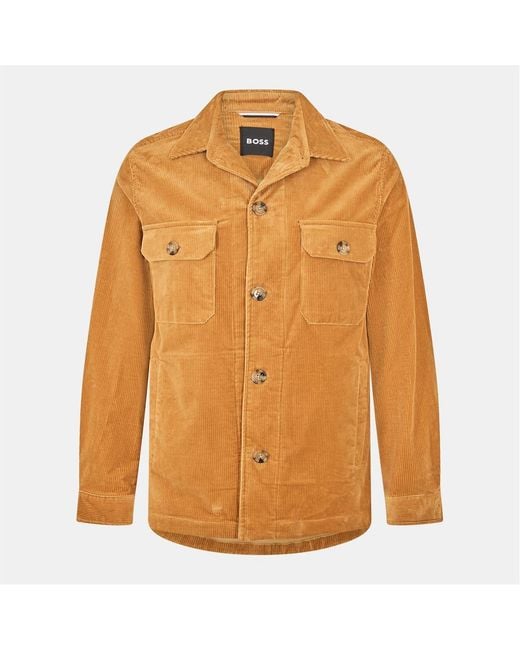 Boss Orange Chest Pocket Button Placket Overshirt for men