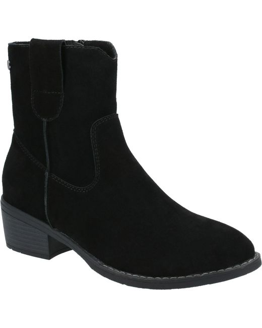 Hush Puppies Black Iva Ankle Memory Foam Boots