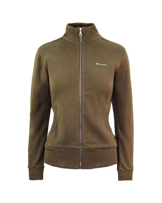 Champion Green Heritage Fit Track Jacket Cotton