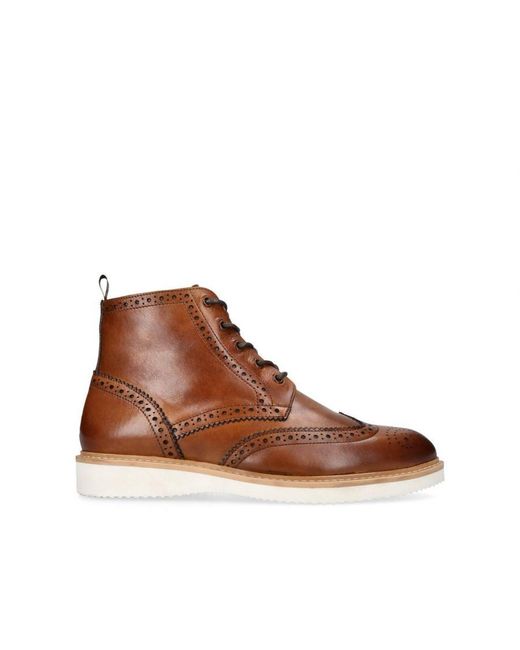 KG by Kurt Geiger Brown Leather Dusty Boots Leather for men