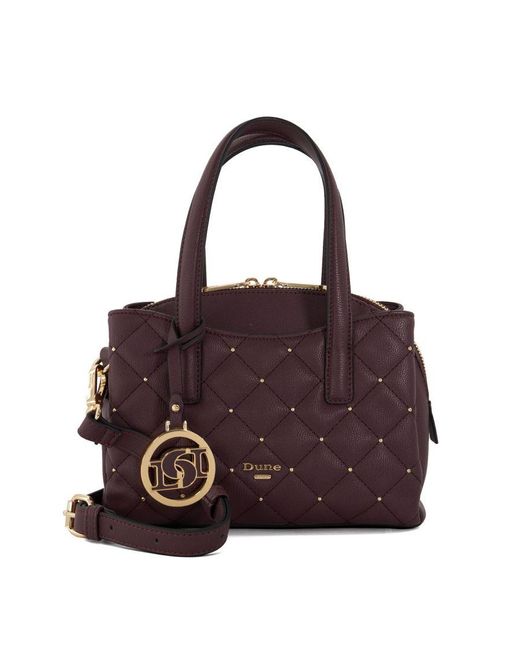 Dune Purple Dinkydignify Stud-embellished Quilted Tote Bag
