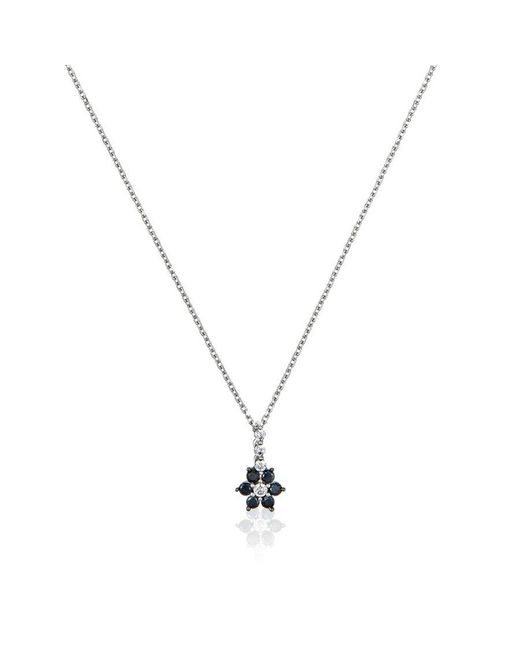 Orphelia Metallic 925 Sterling Chain With Pendant