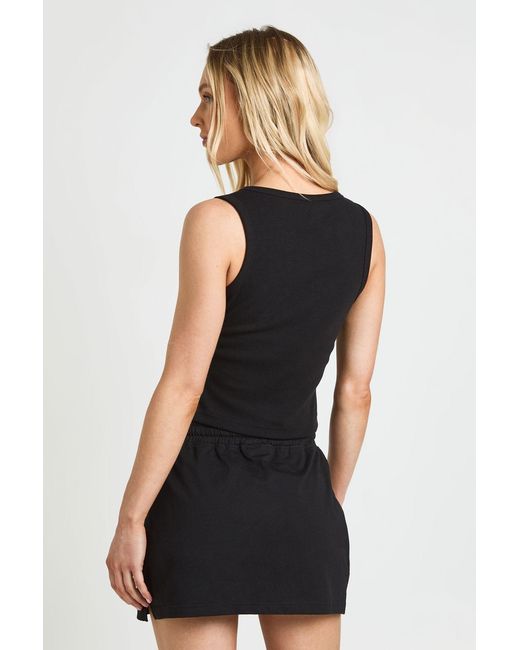 Boohoo Black Petite Adjustable Waist Skort