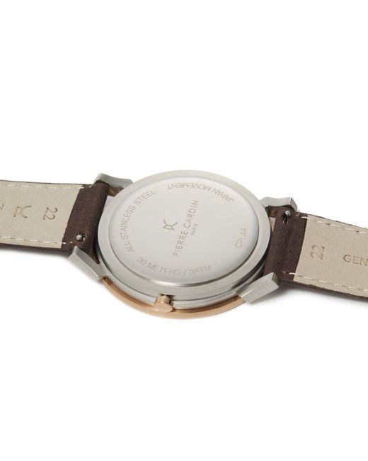 Pierre Cardin Brown Pigalle Nine Watch Cpi.2022 Leather for men