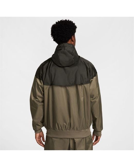 Nike Brown Windrunner Hooded Jacket for men