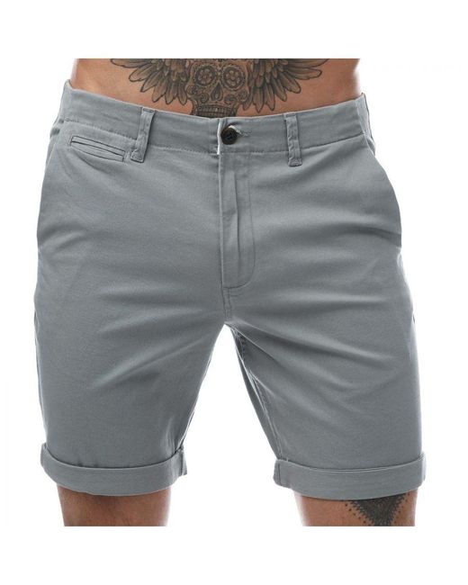 Jack & Jones Gray And Fred Chino Shorts for men