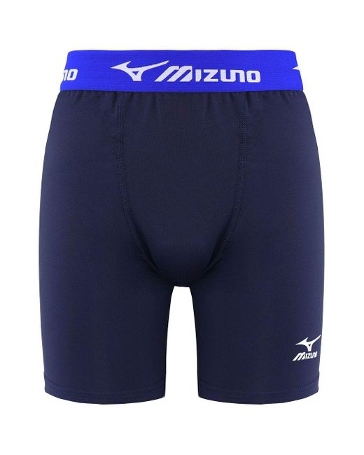 Mizuno Blue Logo Baselayer Shorts for men