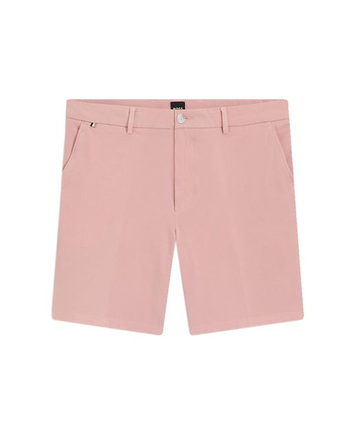 Boss Pink H Kane Shorts Light Pastel Cotton for men