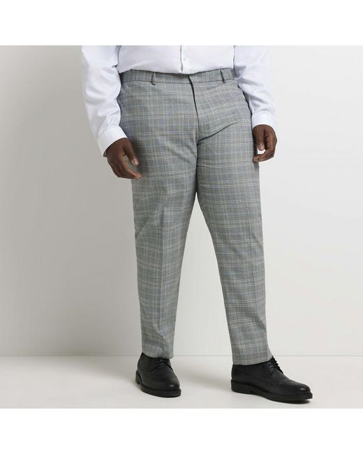 River Island Mens Ecru stripe super skinny fit suit trousers  ShopStyle