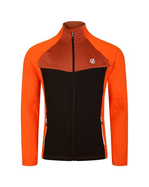 Dare 2b Orange Substratum Core Stretch Full Zip Midlayer (Puffins/ for men