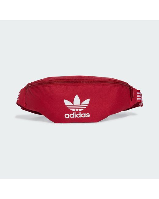 Adidas Originals Red Adicolor Waist Bag