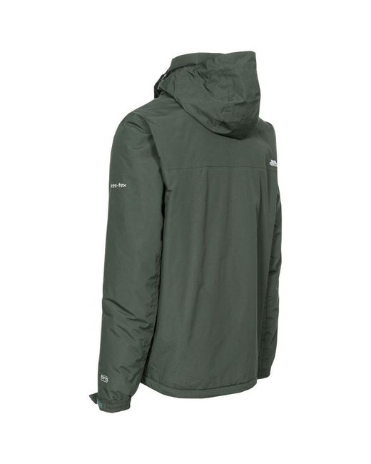 Trespass Green Donelly Waterproof Padded Jacket for men