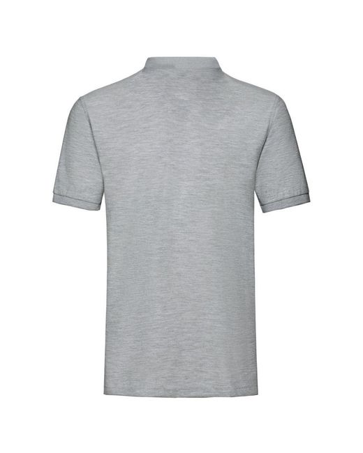 Fruit Of The Loom Gray Premium Short Sleeve Polo Shirt (Athletic/Heather) for men