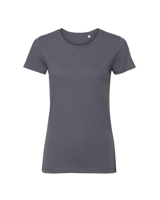 Russell Gray Ladies Organic Short-Sleeved T-Shirt (Convoy)