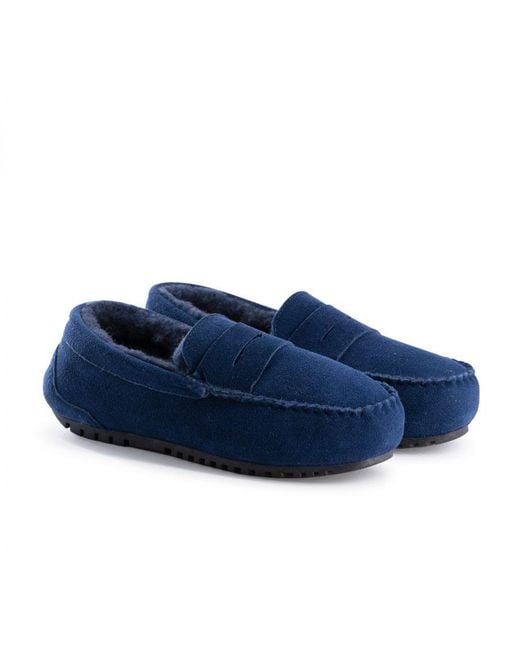 Aus Wooli Blue Australia Byronbay Cosy Moccasins