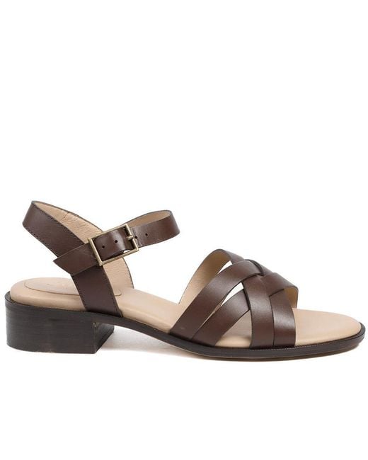 Jones Bootmaker Brown Geovana Leather Sandals