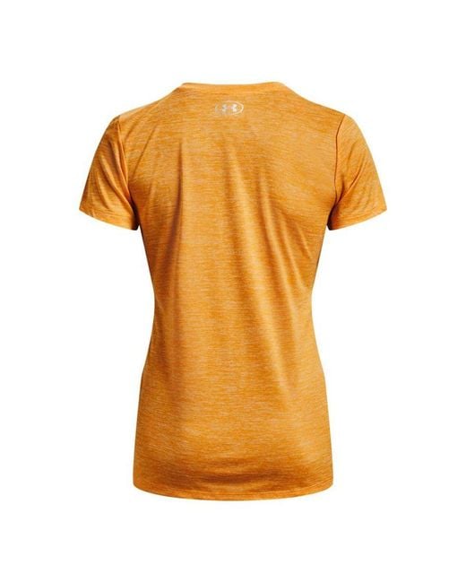 Under armour tech t shirt orange cheap