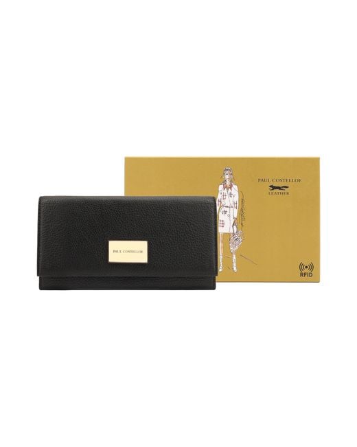 Paul Costelloe Black Ellen Leather Purse
