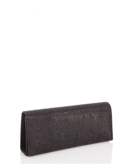 Quiz Gray Shimmer Clutch Bag Metal (Archived)