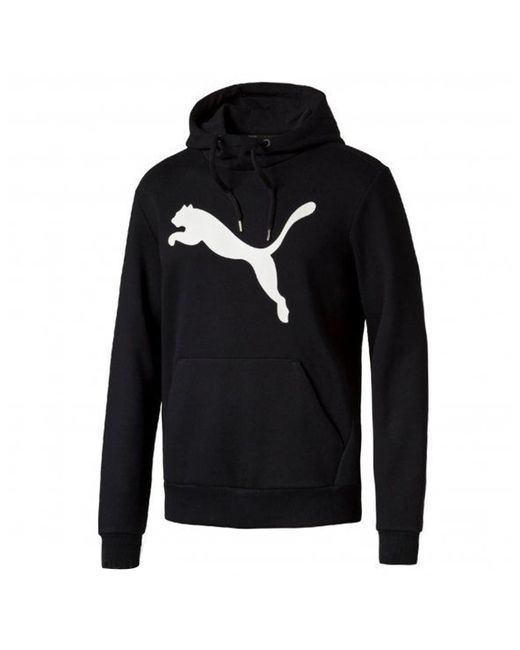 PUMA Blue Essential Fleece Big Cat Pull Over Hoodie Hooded Jumper 838258 01 for men
