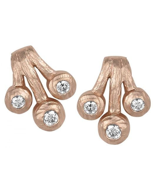 Orphelia Pink 925 Sterling Set: Chain-Pendant + Earrings