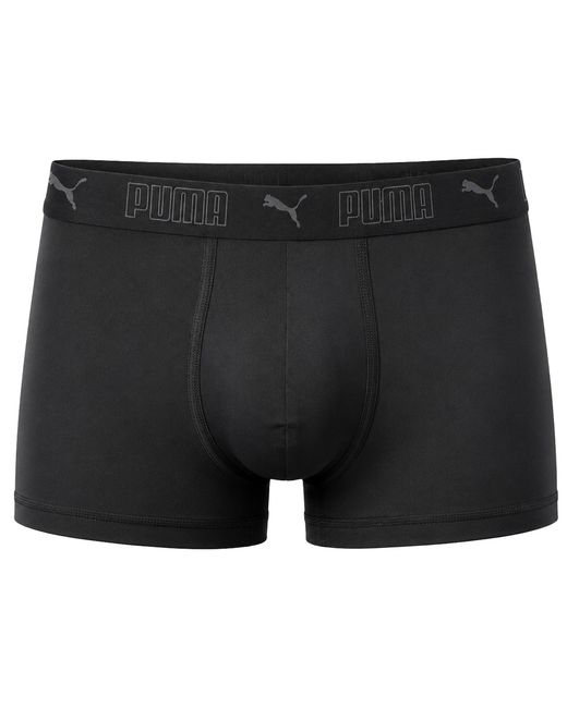 PUMA Black 2-Pack Sport Microfiber Boxer Shorts for men
