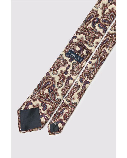 Suit Direct White Paisley Tie for men