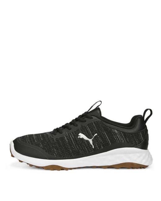 PUMA Black Fusion Pro Spikeless Golf Shoes for men