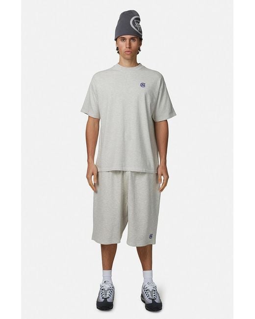 Good For Nothing White Relaxed Monogram Tee for men