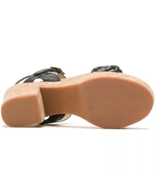 Hush Puppies Blue Poppy Quarter Strap Ladies Heeled Sandals
