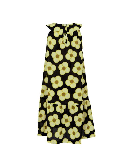 Regatta Green Ladies Orla Kiely Ii Spinning Flower Sleeveless Summer Dress Cotton