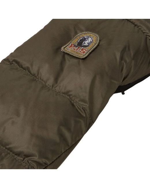 Parajumpers Green Hollywood Mittens Nylon for men