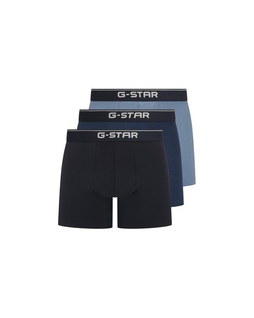 G-Star Blue G Lupin 3 Pack Plain Design Boxer Brief for men