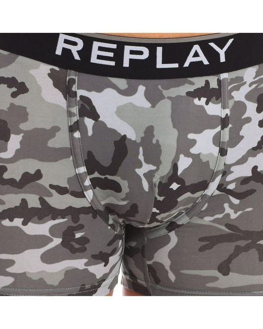 Replay Black Pack-2 Boxers I101195 for men