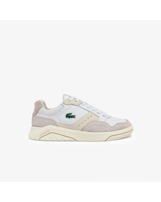 Lacoste White Womenss Gameadvance Luxe Trainers