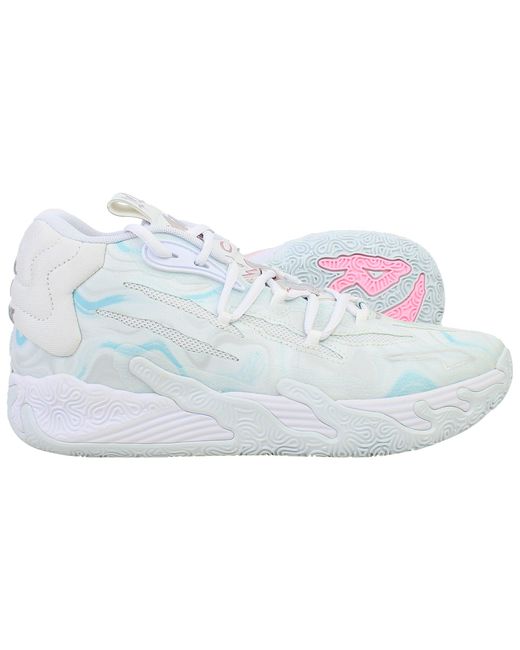 PUMA Blue Mb.03 Iridescent Basketball Shoes for men