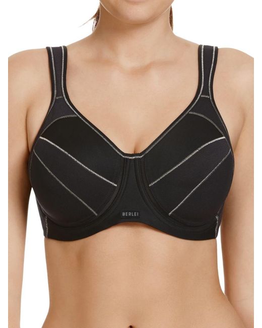 Berlei Black Full Support Wired Sports Bra