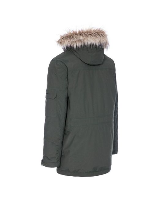 Trespass Gray Highland Waterproof Parka Jacket for men