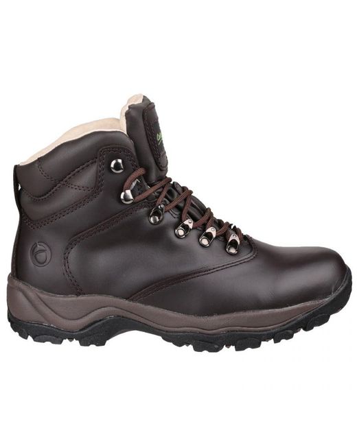 Cotswold Black Adults Winstone Walking Boots Leather