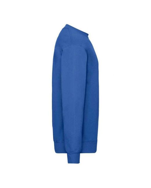 Fruit Of The Loom Blue Adult Classic Drop Shoulder Sweatshirt (Royal)