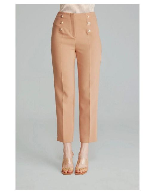 GUSTO Gray High Waist Trousers With Buttons
