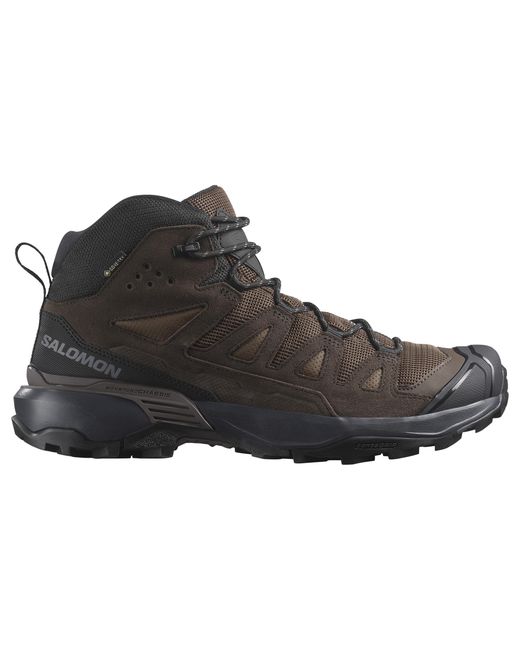 Salomon Black Walking Boots X Ultra 360 Ltr Gore Tex Waterproof Mid Lace Up for men