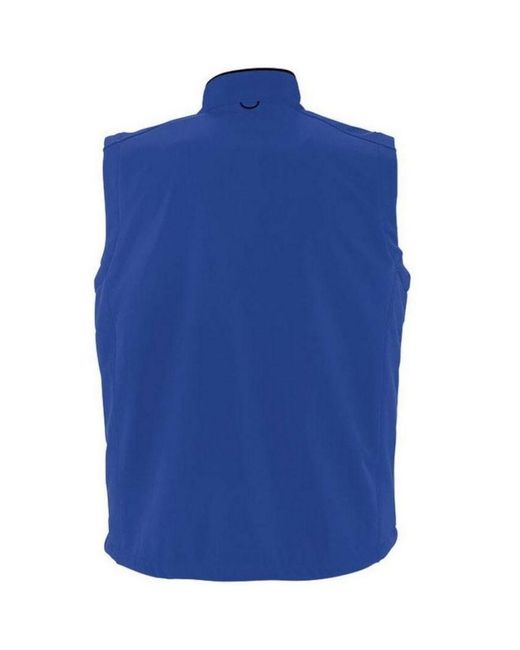 Sol's Blue Rallye Soft Shell Bodywarmer Jacket (Royal) for men