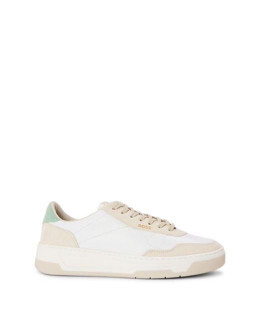 Boss White Tenn Ltnu 10240265 0 Low Top Trainers