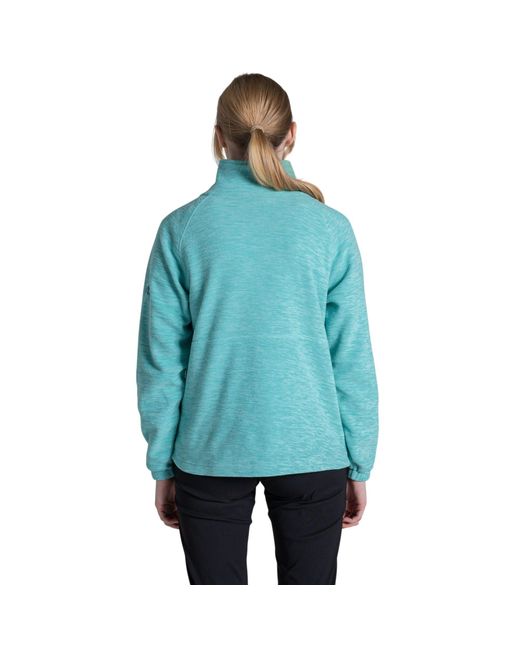 Craghoppers Blue Ladies Esk Ii Half Zip Fleece Top (Glazed Aqua)