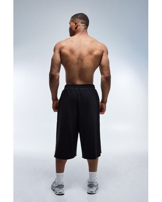 BoohooMAN Black Active Jort for men