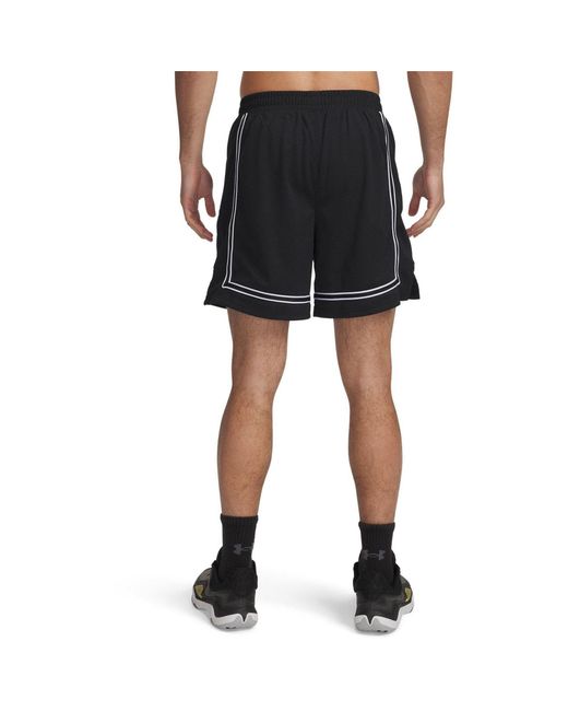 Under Armour Black Baseline Bermuda Shorts With Elasticated Waistband for men